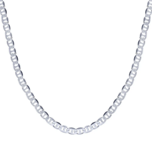 Corrente Prata Masculina Elos Latinha 60 Cm